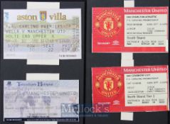 1998/99 Manchester Utd premier league match tickets homes v Charlton Athletic, Coventry City and