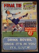 1931 FA Cup final match programme Birmingham City v West Bromwich Albion 25 April 1931. Fair-good.