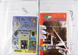Selection of Assorted Tottenham Hotspur European and Friendly Football Programmes all away
