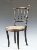 Victorian child's bergere chair