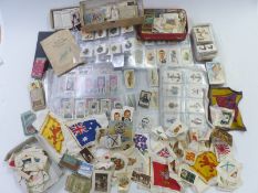 Collection of cigarette cards including an album of Birds, Footballers etc and many further loose