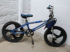 Mongoose BMX bike and helmet