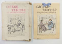 George Belcher His Picture Calendar 1939 comprising 52 weeks/prints with humorous captions, in