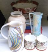 A collection of modern ceramics including Royal Worcester limited edition centenary bowl and
