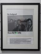 Dr Feelgood - Down by the Jetty, framed white vinyl record and cover