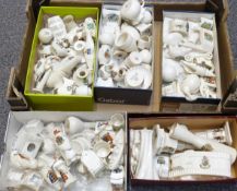 Large collection of crested china including Shelley, Goss, WWI tank, City of London etc and a