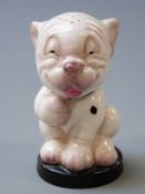 Royal Worcester pepper in the form of Bonzo the cartoon dog by George Study, model number 2855