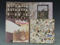 Led Zeppelin - 2, 3 4 and Physical Graffiti.  2 (588198) red/plum, Lemon Song record appears Ex,