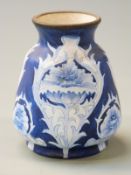 Moorcroft enamels pedestal vase decorated with Moorcroft Macintyre Florianware poppy design