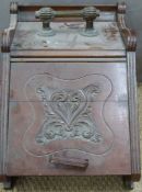 Victorian mahogany coal scuttle
