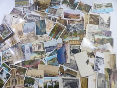 Approximately 200 American postcards including Gandara, Mexican border, Alamo, Washington State,
