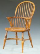 Elm seated child's Windsor armchair