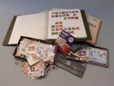 Two albums of all world stamps including a Queen Victoria I R Official 1s dull green and a box of