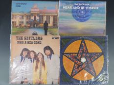 Seven LPs including David Caspar, Matthew Ellis, Rum, Pentangle and Moonshine Steel