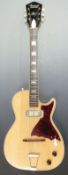Harmony Stratotone Mercury rhythm/ lead electric guitar the body in aged scotch / blonde finish,