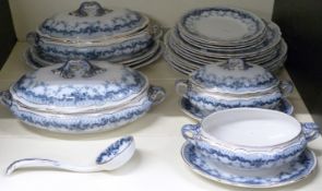 Booth's part dinner service in the Alexandra pattern, 23 pieces