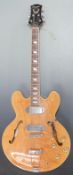 Peerless 'Songbird' semi acoustic guitar, serial no PE0905063, in blonde lacquered finish, in