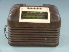 Bush 1950s DAC 10 bakelite radio.