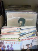 Approximately 60 LPs including some soul/disco with approximately 80 singles