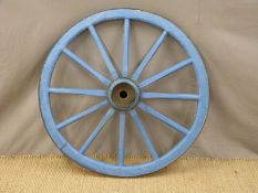 An antique / original metal rimmed cartwheel, diameter 100cm