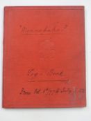 Victorian hand written journal / log book dated 1877, relating to a canoe called Minnehaha and its