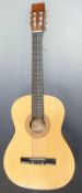 'Artisan' six string acoustic guitar, labelled hand crafted model no. 10234