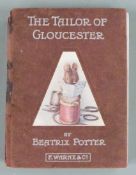 Beatrix Potter The Tailor of Gloucester published Frederick Warne & Co, copyright 1903 with colour