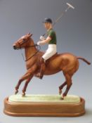 Royal Worcester limited edition 301/750 figure of HRH The Duke of Edinburgh with plinth, certificate