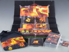 The Cure - The Cure Show T shirt (XL), film poster, video, laminated pass and CD with promo sticker