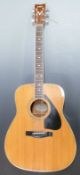 Yamaha FG-450-S acoustic guitar fitted with six steel strings, decorative mother of pearl insets
