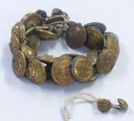 A collection of Bute Docks, Cardiff and other buttons entered for sale by direct descendants of