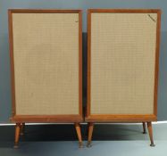 A pair of Tannoy speakers LSU/HF/3LZ G/8U serial number 131536 and 131131 in beech wood finish