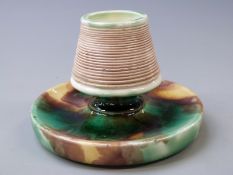 Wedgwood majolica match striker, 8cm tall