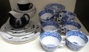 Retro Homemaker dinner and tea ware and a collection of Spode Italian teaware, approximately 36