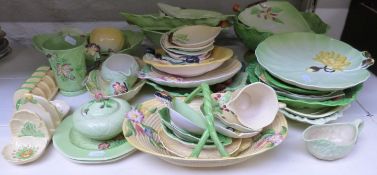 A large collection of Carltonware salad dishes, toast racks, beaker, basket etc. approximately 50