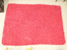 Dreamweavers red bobble rug, 217x150cm