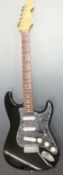 Tokai Stratocaster type 'Goldstar Sound' electric guitar, black gloss lacquered body with pearloid