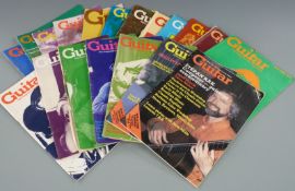 A collection of largely 1970s Guitar International magazines