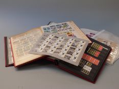 Two stockbooks of mint QEII stamps including gutter pairs, two other stockbooks of mint and used
