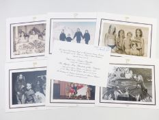 An invitation to a memorial service for His Majesty King Baudouin of the Belgians, together with