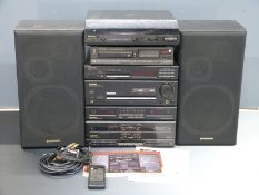 Pioneer Midi hi-fi stacking system, model DC-292 includes graphic equalizer, CD player, FM tuner and