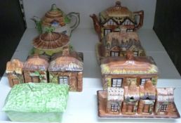 A collection of cottageware including Price Kensington, Japanese example, Shorter and four