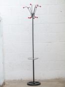 Hago Sputnik retro coat, hat and umbrella stand with cast iron base