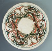 Walton's Irish bodhran drum, 46cm, Celtic designed skin with cherry wood beater