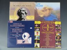 Approximately 130 albums and seven box sets, mostly classical plus approximately 40 albums, mostly