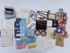 Royal Academy of Music cloth badge and bronze medal to Florence M Hoyland, pianoforte 1924, military