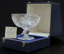 Stuart Crystal cut glass chalice commemorating the Wedding of Prince Charles and Lady Diana Spencer,