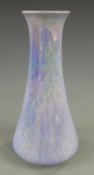 Ruskin vase with pale blue iridescent glaze, impressed Ruskin 1923 to base, 21cm tall