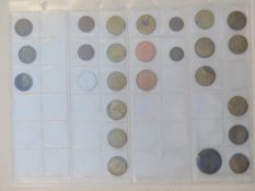 Two pub tokens for Charlton Kings, together with Cotswold Inns examples, The Bell, Gloucester and