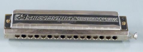 Hohner 'Chromonica 64' chromatic Harmonica 280, in key of C, four octaves, professional model in